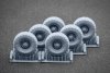 ScaleX WM 72003S Himars CTIS Sagged wheel set (for Foreart, Meng) 1/72